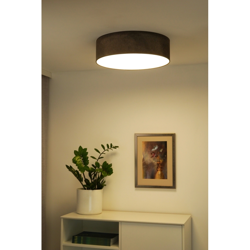 Duolla - LED Plafon CORTINA LED/26W/230V śr. 45 cm 4000K brązowy