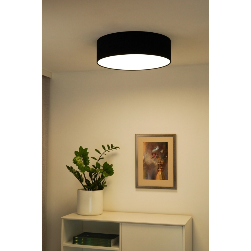 Duolla - LED Plafon CORTINA LED/26W/230V śr. 45 cm 4000K czarny