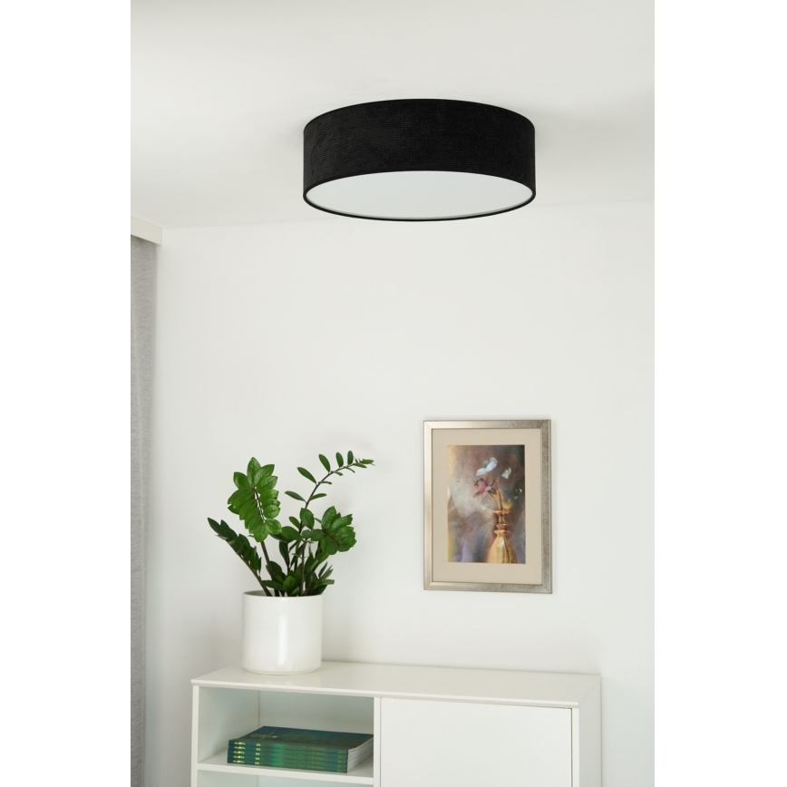 Duolla - LED Plafon CORTINA LED/26W/230V śr. 45 cm 4000K czarny