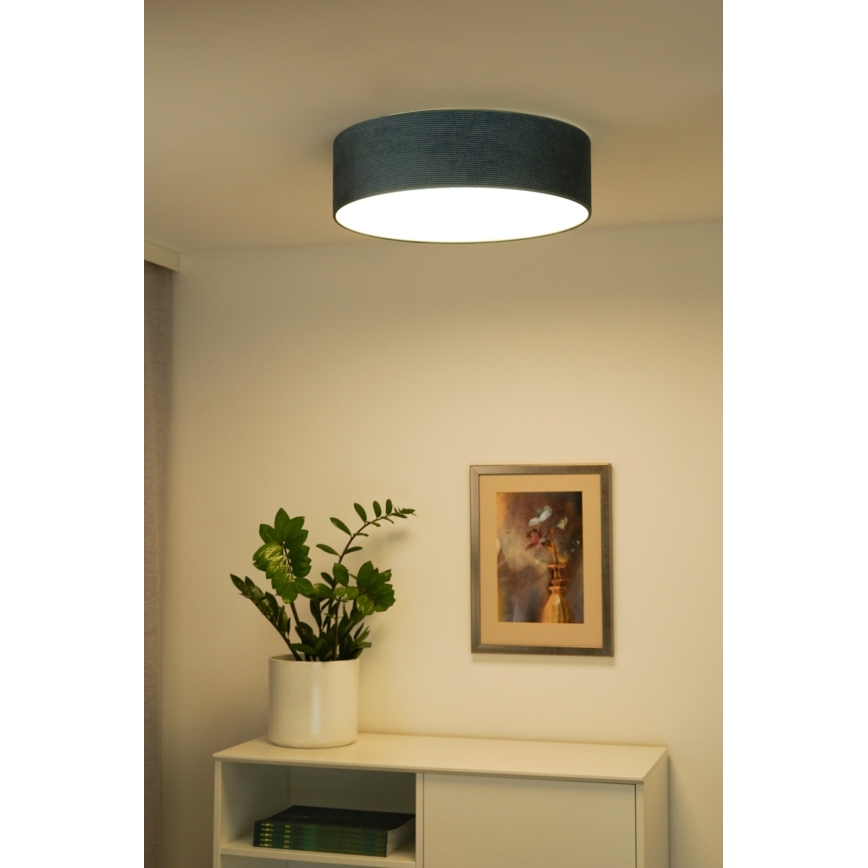 Duolla - LED Plafon CORTINA LED/26W/230V śr. 45 cm 4000K turkusowy