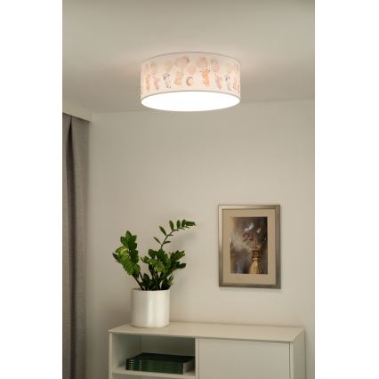 Duolla - LED Plafon dziecięcy CORTINA LED/26W/230V śr. 40 cm 4000K