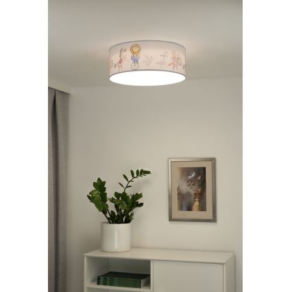 Duolla - LED Plafon dziecięcy CORTINA LED/26W/230V śr. 40 cm 4000K