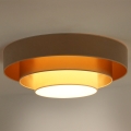 Duolla - LED Plafon LUNETA LED/26W/230V śr. 60 cm 4000K beżowy/złoty/kremowy