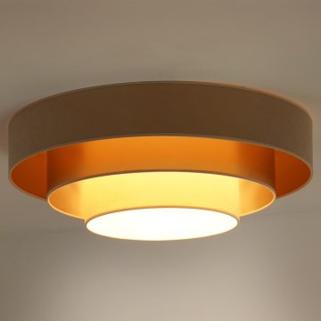 Duolla - LED Plafon LUNETA LED/26W/230V śr. 60 cm 4000K beżowy/złoty/kremowy