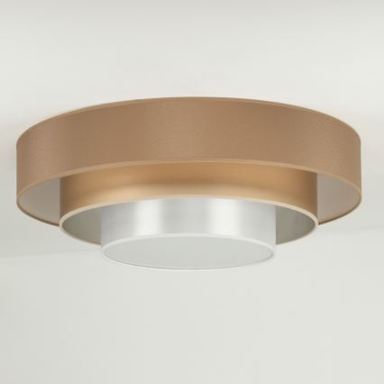 Duolla - LED Plafon LUNETA LED/26W/230V śr. 60 cm 4000K brązowy/złoty/biały