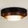 Duolla - LED Plafon LUNETA LED/26W/230V śr. 60 cm 4000K czarny/miedź/białe