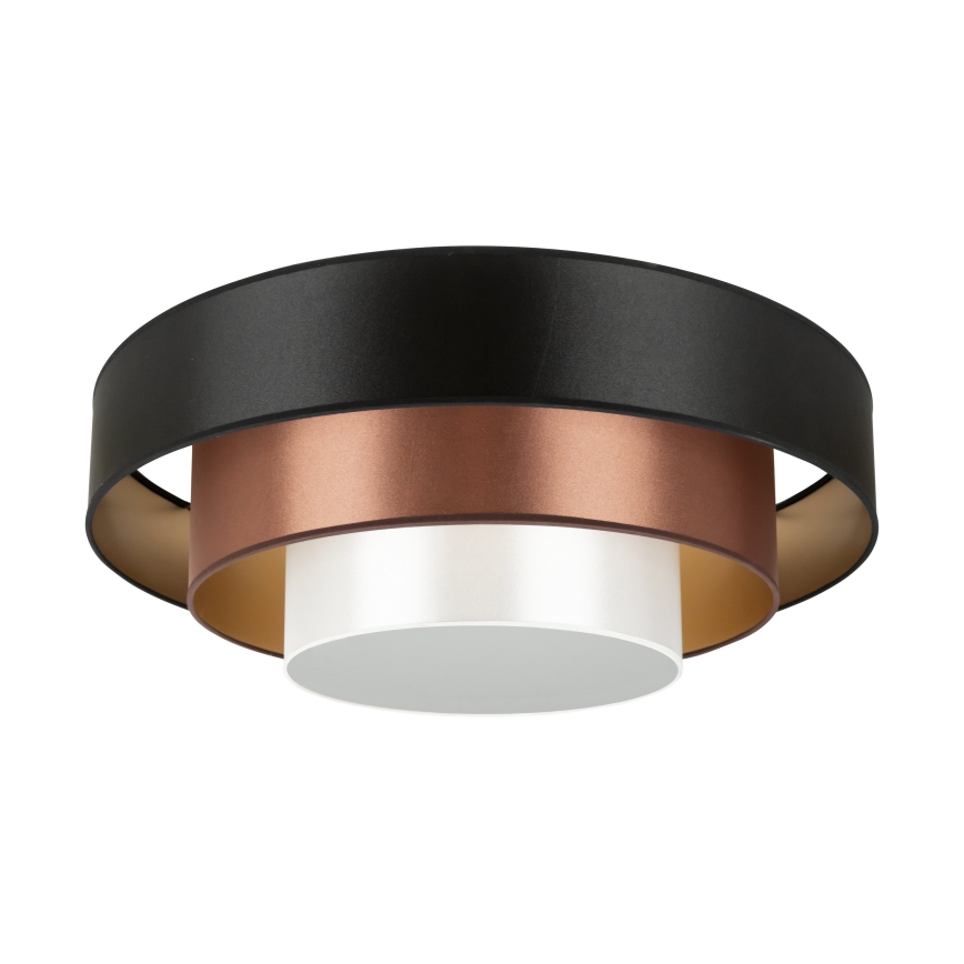Duolla - LED Plafon LUNETA LED/26W/230V śr. 60 cm 4000K czarny/miedź/białe