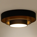 Duolla - LED Plafon LUNETA LED/26W/230V śr. 60 cm 4000K czarny/złoty