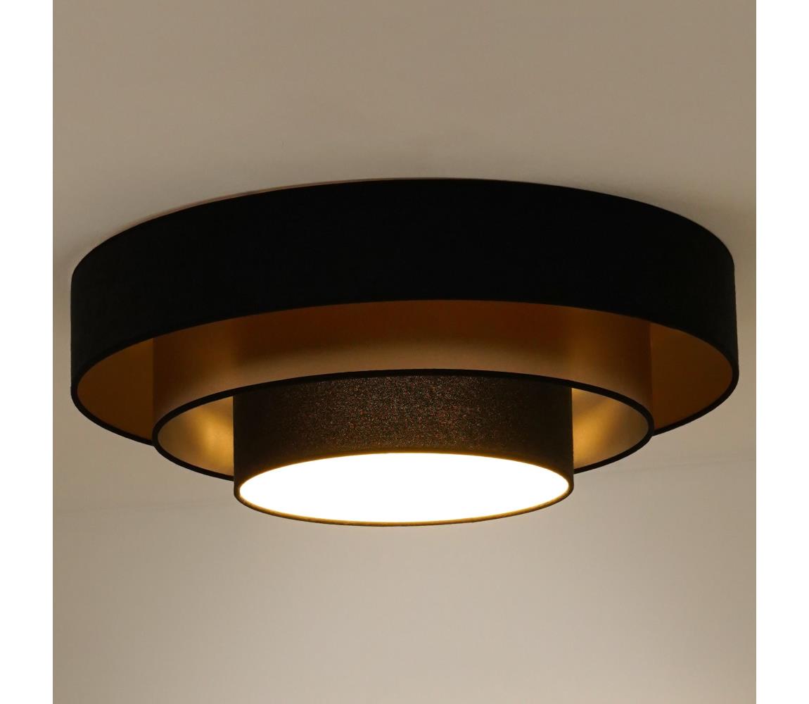 - LED Plafon LUNETA LED/26W/230V śr. 60 cm 4000K czarny/złoty