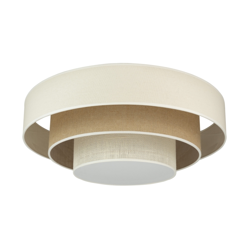 Duolla - LED Plafon LUNETA LED/26W/230V śr. 60 cm 4000K kremowy/brązowy