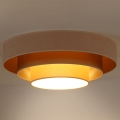 Duolla - LED Plafon LUNETA LED/26W/230V śr. 60 cm 4000K kremowy/złoty/beżowy