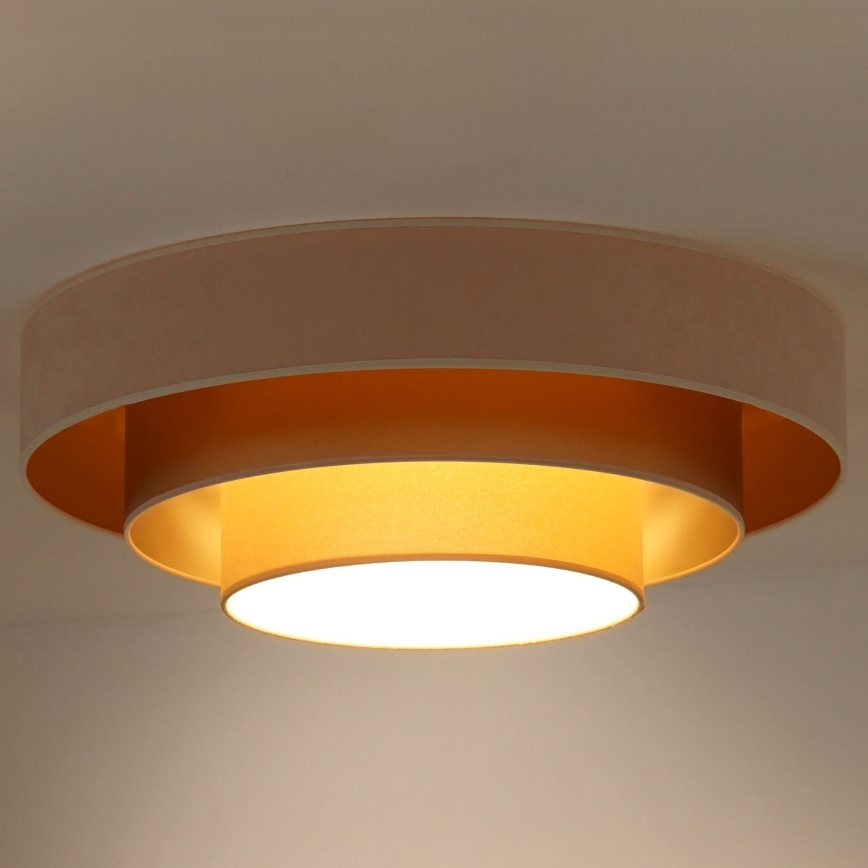 Duolla - LED Plafon LUNETA LED/26W/230V śr. 60 cm 4000K kremowy/złoty/beżowy