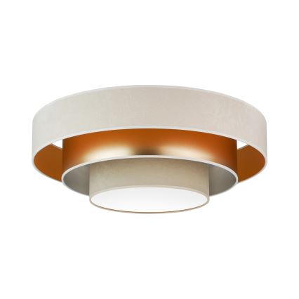 Duolla - LED Plafon LUNETA LED/26W/230V śr. 60 cm 4000K kremowy/złoty/beżowy