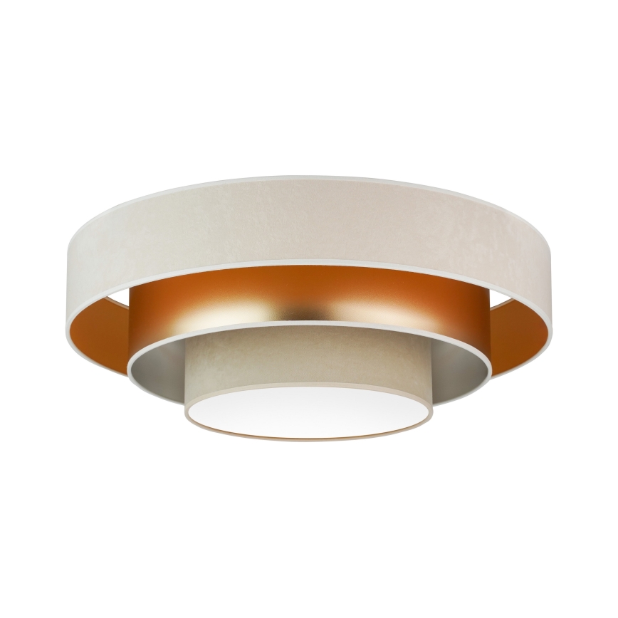 Duolla - LED Plafon LUNETA LED/26W/230V śr. 60 cm 4000K kremowy/złoty/beżowy
