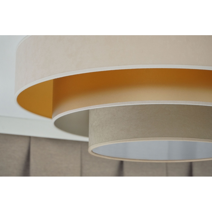 Duolla - LED Plafon LUNETA LED/26W/230V śr. 60 cm 4000K kremowy/złoty/beżowy
