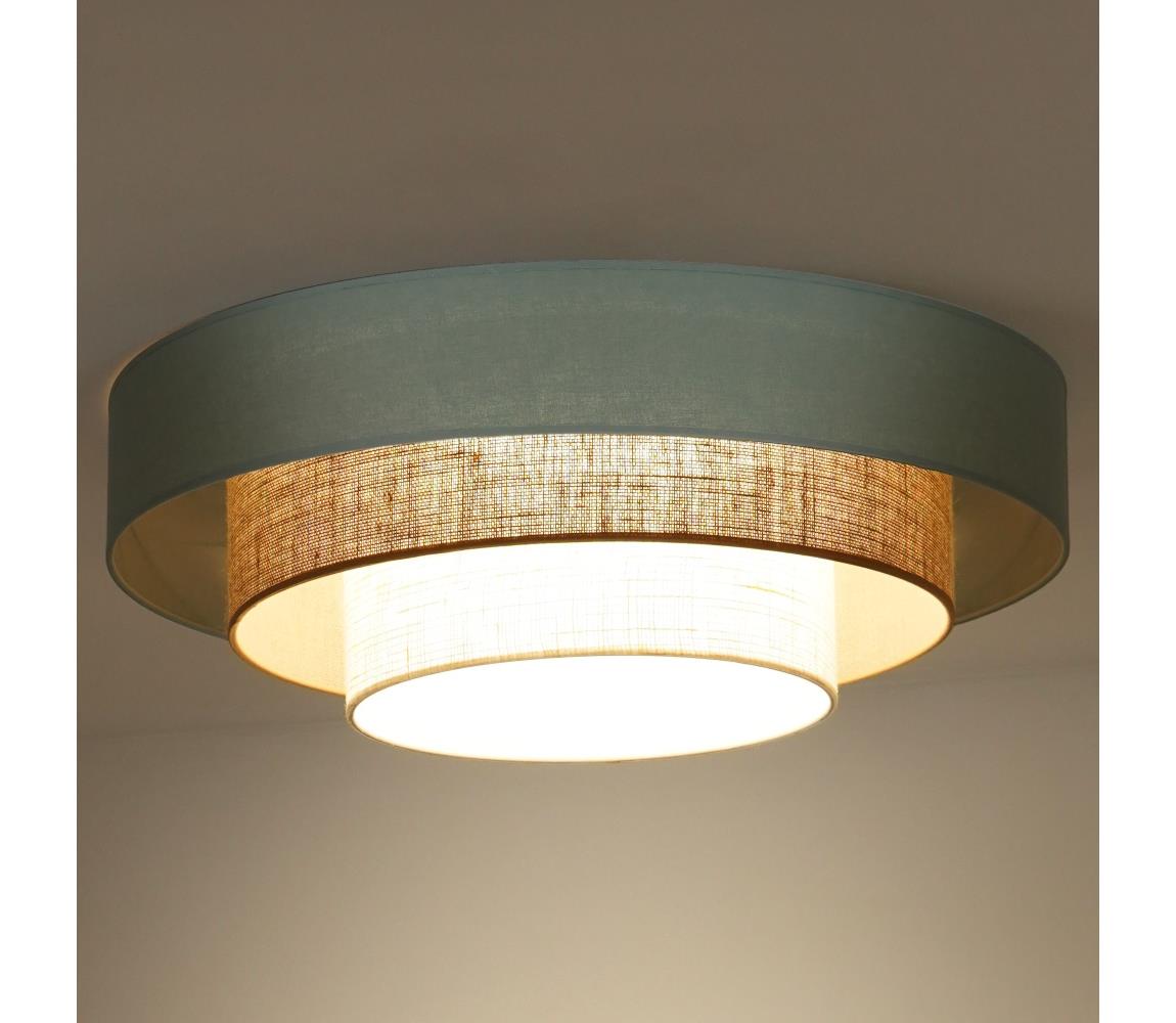 -LED Plafon LUNETA LED/26W/230V śr. 60 cm 4000K turkusowy/beżowy