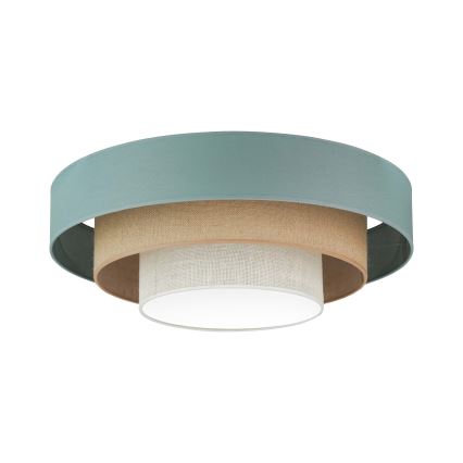 Duolla - LED Plafon LUNETA LED/26W/230V śr. 60 cm 4000K turkusowy/beżowy/kremowy