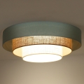 Duolla - LED Plafon LUNETA LED/26W/230V śr. 60 cm 4000K turkusowy/beżowy/kremowy