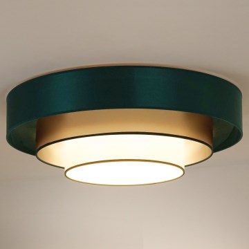 Duolla - LED Plafon LUNETA LED/26W/230V śr. 60 cm 4000K zielony/złoty/biały