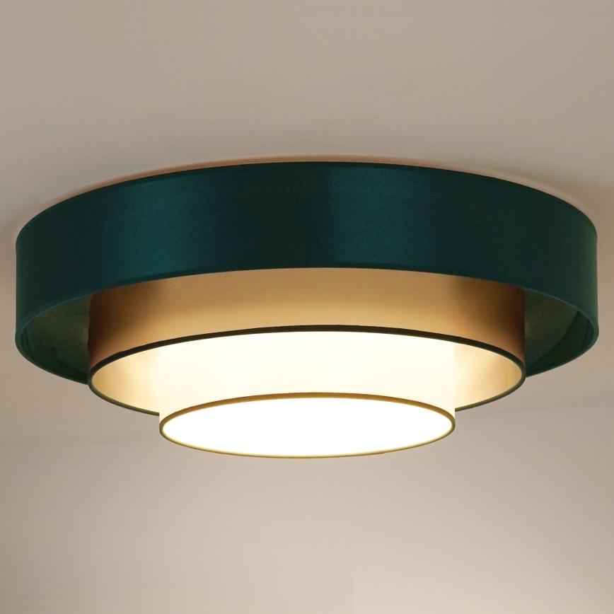 Duolla - LED Plafon LUNETA LED/26W/230V śr. 60 cm 4000K zielony/złoty/biały