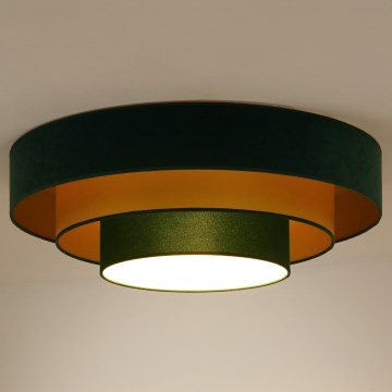 Duolla - LED Plafon LUNETA LED/26W/230V śr. 60 cm 4000K zielony/złoty