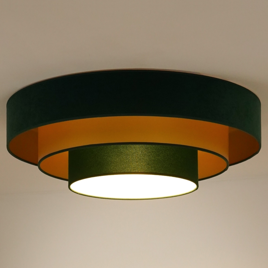 Duolla - LED Plafon LUNETA LED/26W/230V śr. 60 cm 4000K zielony/złoty
