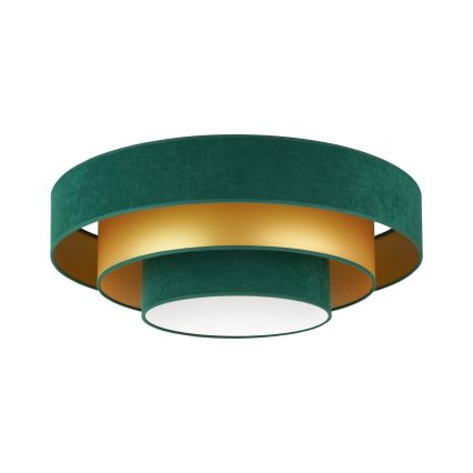 Duolla - LED Plafon LUNETA LED/26W/230V śr. 60 cm 4000K zielony/złoty