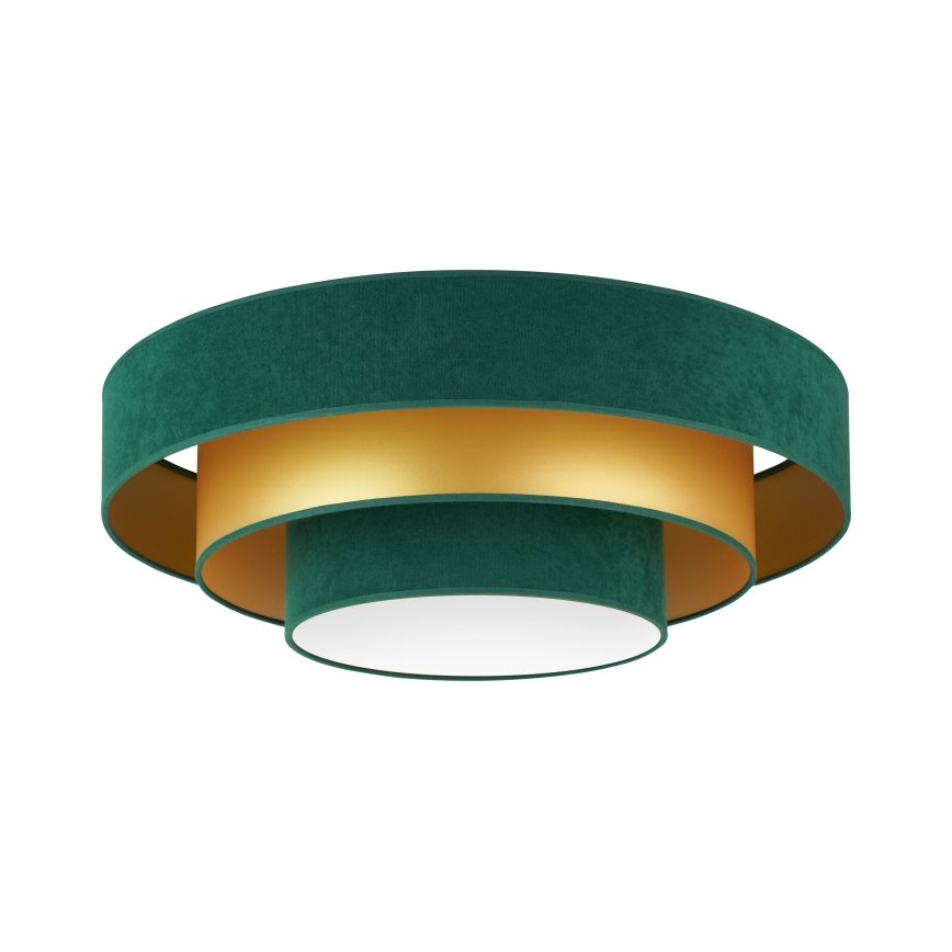 Duolla - LED Plafon LUNETA LED/26W/230V śr. 60 cm 4000K zielony/złoty