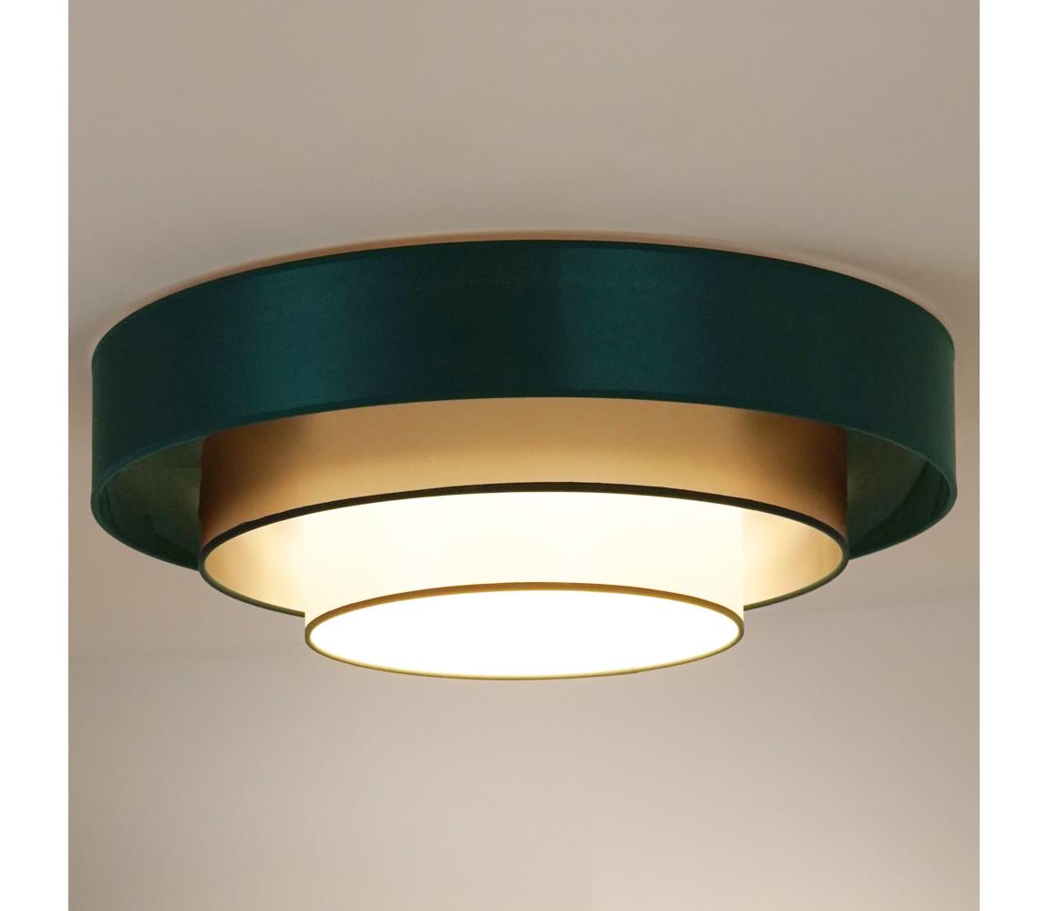 - LED Plafon LUNETA LED/26W/230V śr. 60 cm 4000K zielony/złoty