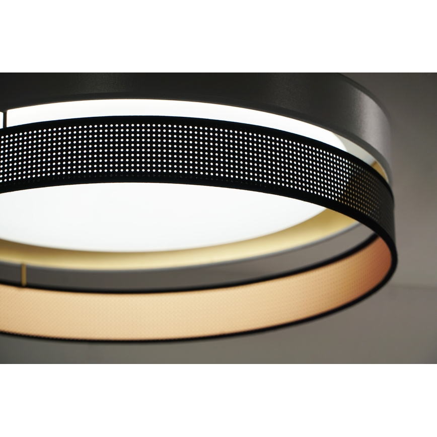 Duolla - LED Plafon ROLLER DUO SHINY LED/24W/230V śr. 45 cm srebrny/czarny