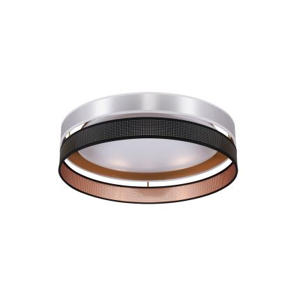 Duolla - LED Plafon ROLLER DUO SHINY LED/24W/230V śr. 45 cm srebrny/czarny