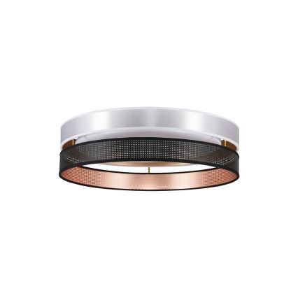 Duolla - LED Plafon ROLLER DUO SHINY LED/24W/230V śr. 45 cm srebrny/czarny
