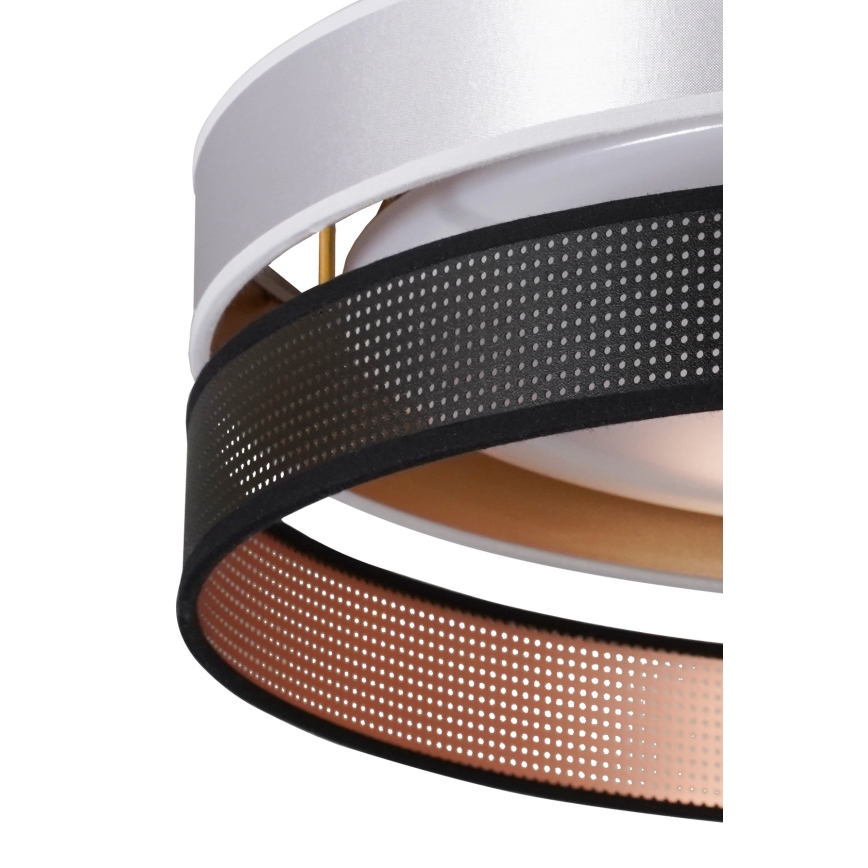 Duolla - LED Plafon ROLLER DUO SHINY LED/24W/230V śr. 45 cm srebrny/czarny