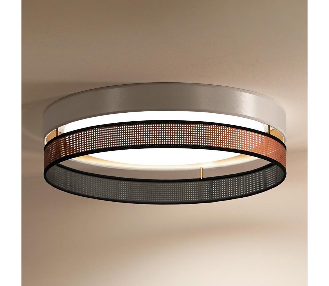 - LED Plafon ROLLER DUO SHINY LED/24W/230V śr. 45 cm biały/miedziany