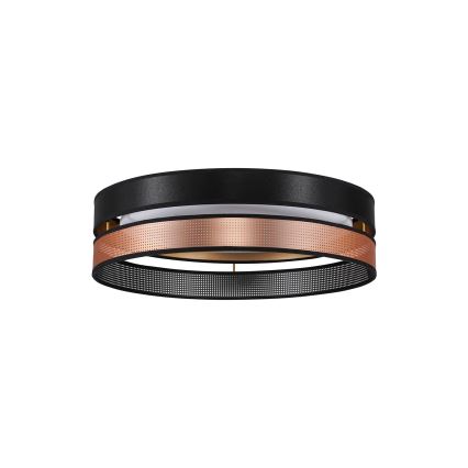 Duolla - LED Plafon ROLLER DUO SHINY LED/24W/230V śr. 45 cm czarny/miedziany