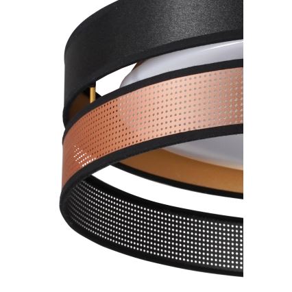 Duolla - LED Plafon ROLLER DUO SHINY LED/24W/230V śr. 45 cm czarny/miedziany
