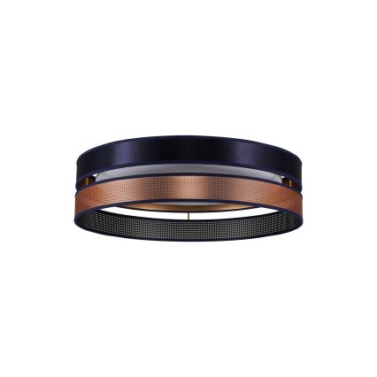 Duolla - LED Plafon ROLLER DUO SHINY LED/24W/230V śr. 45 cm niebieski/miedziany