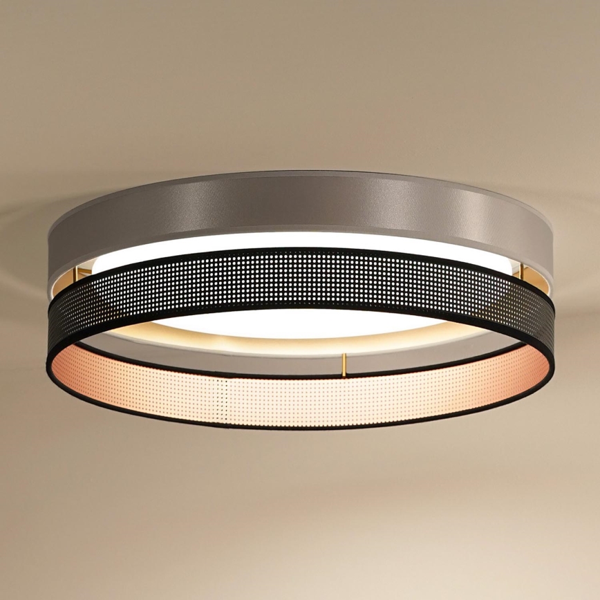 Duolla - LED Plafon ROLLER DUO SHINY LED/24W/230V śr. 45 cm srebrny/czarny