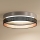 Duolla - LED Plafon ROLLER DUO SHINY LED/24W/230V śr. 45 cm srebrny/czarny