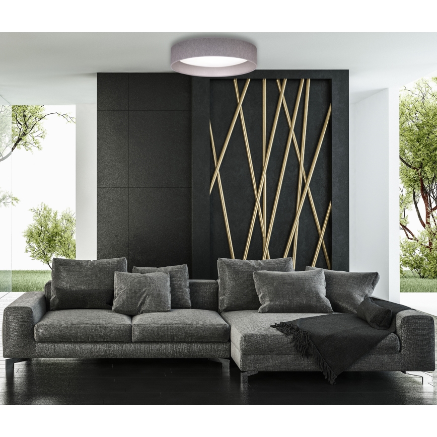Duolla - LED Plafon ROLLER LED/24W/230V ciemny śr. 45 cm szary