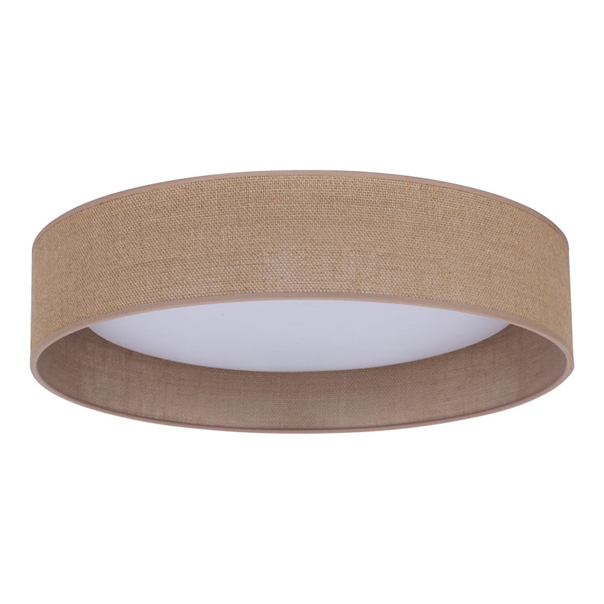 Duolla - LED Plafon ROLLER LED/24W/230V jasny śr. 45 cm brązowy
