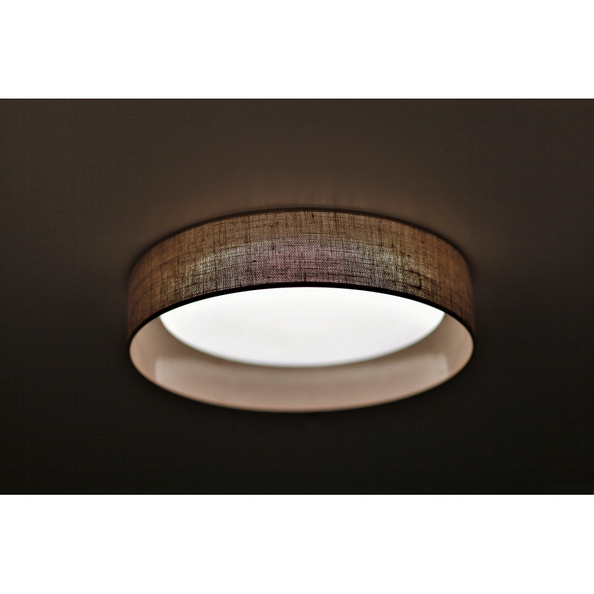 Duolla - LED Plafon ROLLER LED/24W/230V jasny śr. 45 cm brązowy