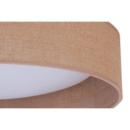 Duolla - LED Plafon ROLLER LED/24W/230V jasny śr. 45 cm brązowy