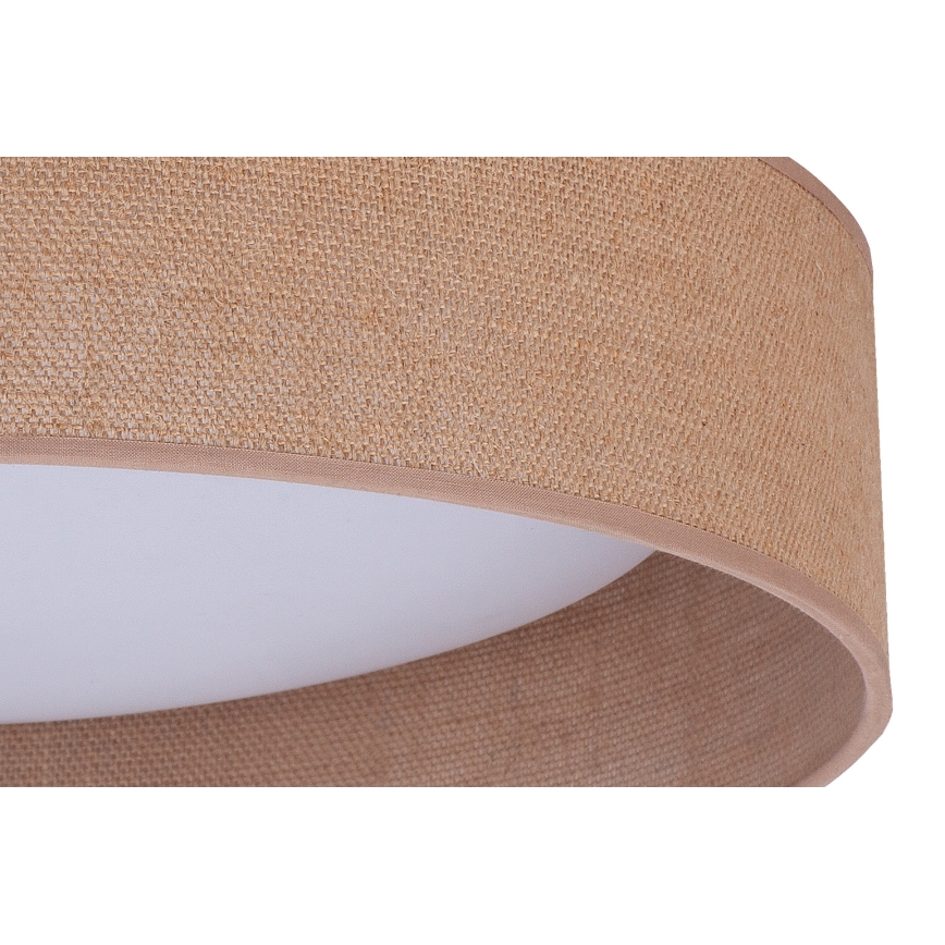 Duolla - LED Plafon ROLLER LED/24W/230V jasny śr. 45 cm brązowy