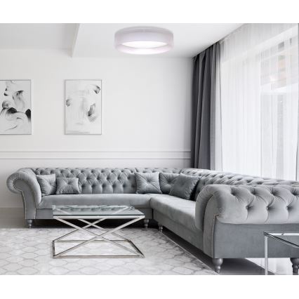 Duolla - LED Plafon ROLLER LED/24W/230V jasny śr. 45 cm szary