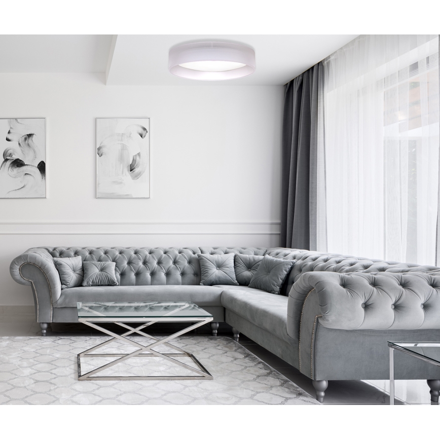 Duolla - LED Plafon ROLLER LED/24W/230V jasny śr. 45 cm szary