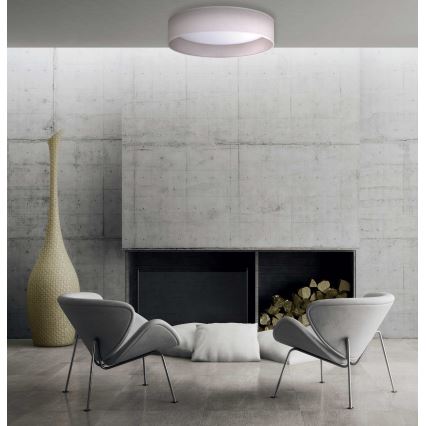 Duolla - LED Plafon ROLLER LED/24W/230V jasny śr. 45 cm szary
