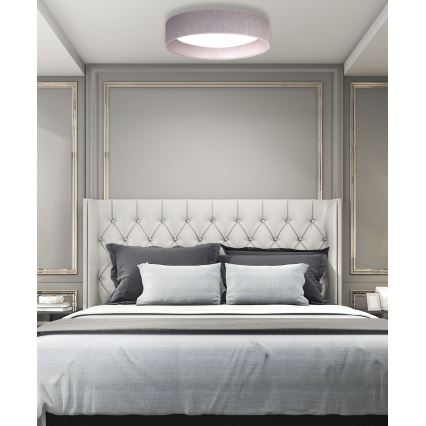 Duolla - LED Plafon ROLLER LED/24W/230V jasny śr. 45 cm szary