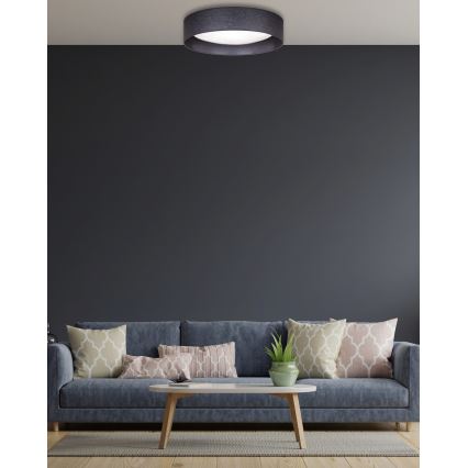 Duolla - LED Plafon ROLLER LED/24W/230V śr. 45 cm antracyt