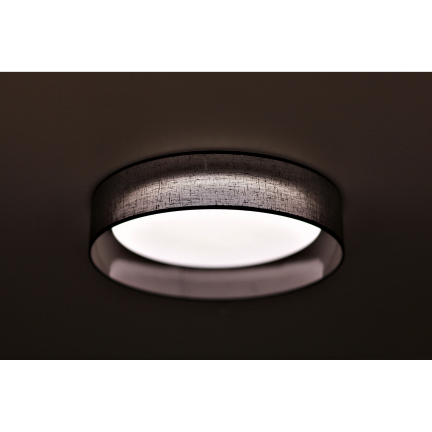 Duolla - LED Plafon ROLLER LED/24W/230V śr. 45 cm antracyt